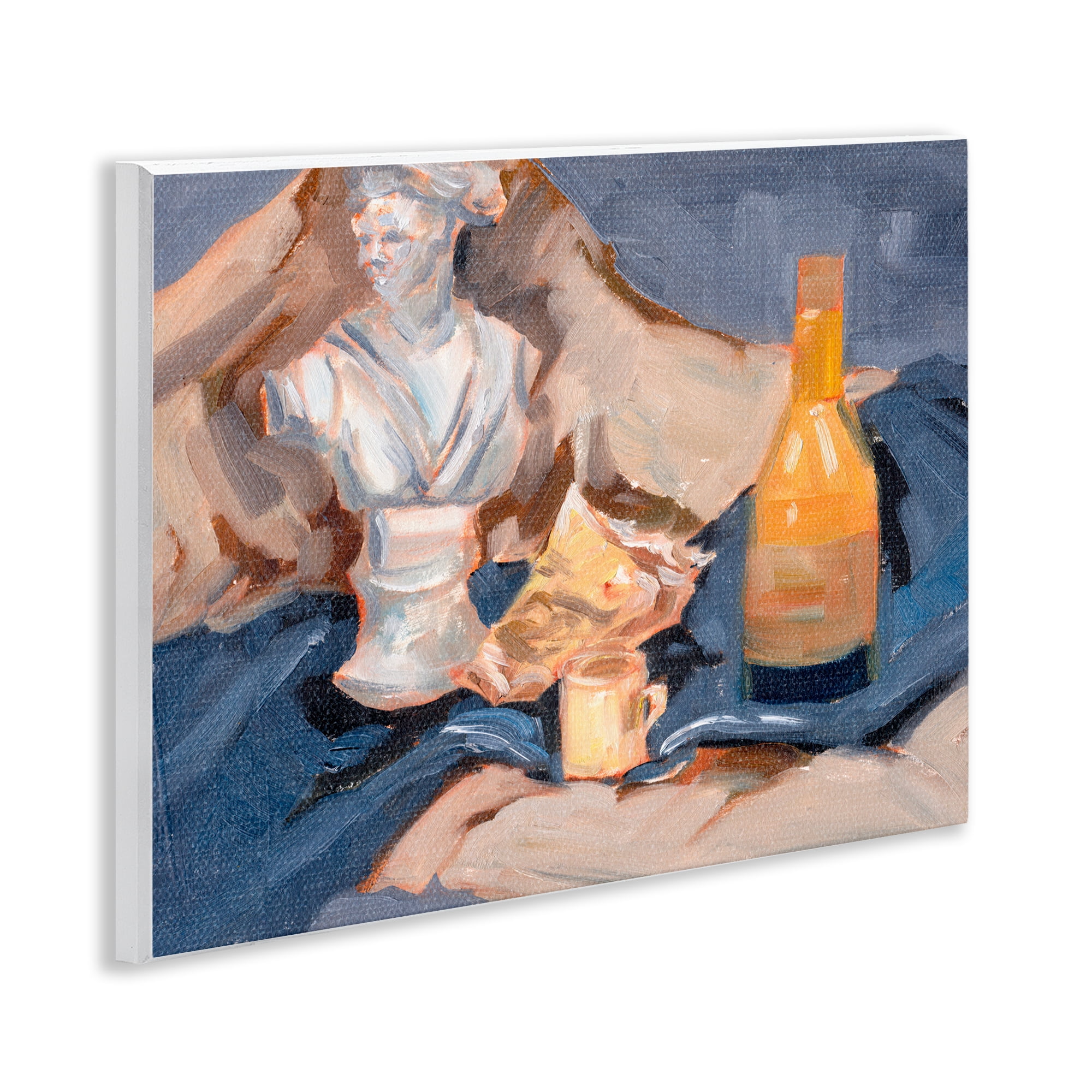 Stupell Industries Still Life on Blanket History & Language Painting Unframed Art Print Wall Art, 14 x 11