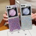 thumbnail image 3 of for Samsung Galaxy Z Flip 6/ Z flip 7 FE Glitter Case, Bling Shiny Sparkle Sequin for Girls Women Cute Soft Silicone 4 Corners Shockproof Bumper Cover PC Protective Phone Case (Silver), 3 of 9