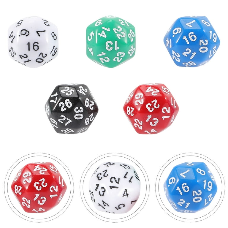 100pcs Interesting Dice Game Big Number Dice Funny Game Dice Party  Accessory 