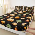 thumbnail image 4 of Erosebridal Teens Cartoon Camper Queen Sheet Sets 4 Pieces,Girls Boys Funny Food Bed Set,Ultra Soft Home Decor, 4 of 5