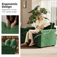thumbnail image 5 of JULY'S SONG Oversized Accent Chair with Arms, Chenille Comfy Cloud Sofa Chairs in Living Room, Cozy Chair and a Half with Deep Seat, Modern Reading Chair for Bedroom, Green, 5 of 12