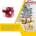 thumbnail image 4 of Toystoory Paquete de 45 bolas de Navidad Set DIY Tree Party Festival Atmósferas Colgante de Navidad Reutilizable Decoración de fotografía al aire libre Kits de decoración para fiestas rojo blanco Toystoory HA065297-04B, 4 of 6