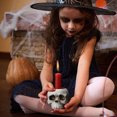 thumbnail image 4 of Adorno de candelabro de calavera tridimensional Fiudx Decoración de Halloween Soporte de vela, 4 of 7