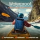 thumbnail image 3 of Waterproof Backpack - Heavy Duty Hiking Backpack - Roll-Top Closure Bag - Cushioned Dry Bag Waterproof Phone Case, 3 of 5