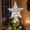 Silver#371, variant on Christmas Tree Topper Star Wrought Iron and Rattan Ornament for Indoor and Outdoor Holiday Decorations