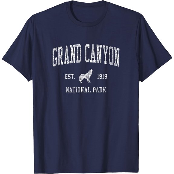 Grand Canyon Vintage National Park Sports Design Unisex T-Shirt for Men Women Kids Toddler