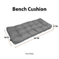 thumbnail image 2 of Patio Bench Cushion, Moon Mist, Stripe, 54”W, 2 of 8