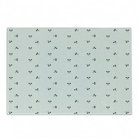 

Skull Cutting Board Skull Design Backdrop with Minimalistic Features Abstract Display Decorative Tempered Glass Cutting and Serving Board Small Size Charcoal Grey White by Ambesonne