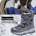 thumbnail image 5 of Snow Boots for Kids Boys Snow Boots Waterproof Outdoor Warm Slip girls Winter Shoes(Size Toddler 5.5-Big Kids 20), 5 of 7