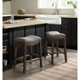 thumbnail image 2 of Alaterre Furniture Williston Dark Brown Wood Counter Height Stool - Set of 2, 2 of 9