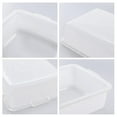 thumbnail image 3 of 4-Pack 25 L  Bus Box/Tote Box, Plastic Utility Bus Tub, White, 3 of 14