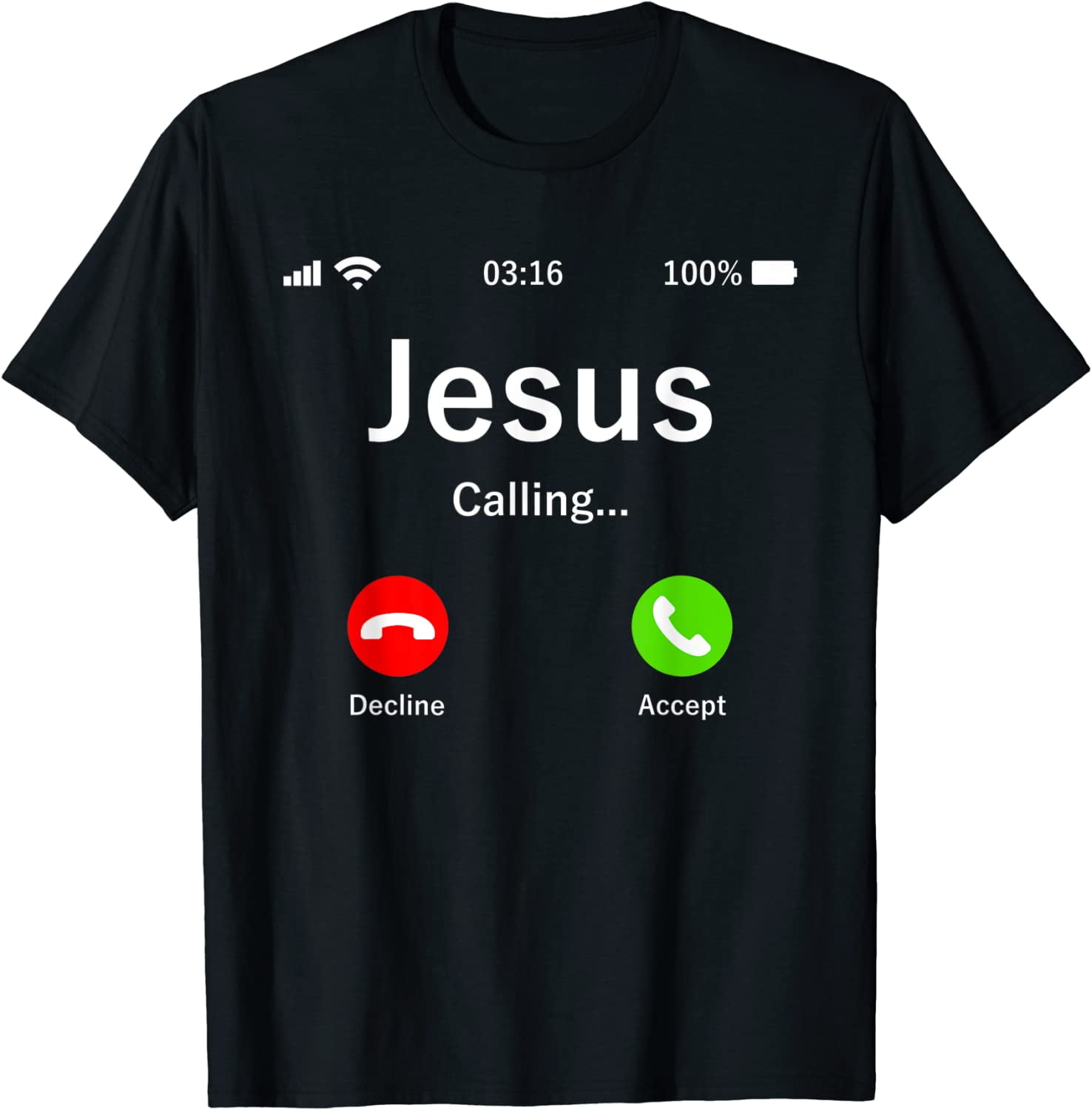 Jesus Is Calling - Christian T-Shirt - Walmart.com