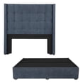 thumbnail image 1 of Box Base Cama King Size + Cabecera Titan Azul Marino, 1 of 5