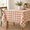 Orange-84" x 55" (Rectangular), variant on Aqua Checkered Tablecloth Square 55"x55"