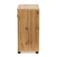 thumbnail image 5 of Baxton Studio Zentra Modern and Contemporary Oak Brown Finished Wood 2-Door Storage Cabinet with Glass Doors, 5 of 10