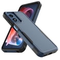 thumbnail image 4 of For Motorola Moto G Play 2024 Case, Sturdy Phone Case for Moto G Play 4G 2024 6.5 inch ,Tekcoo Shockproof Heavy Duty Armor Hard Plastic & Rubber Rugged Bumper 2-in-1 Case Cover -Dark Blue, 4 of 9