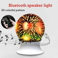 thumbnail image 4 of fashionhome Bluetooth Speaker Light 3D Firework Shocking Sound Quality Sound USB Colorful LED Projection Lamp Hands-Free Loudspeaker Lamp, 4 of 6