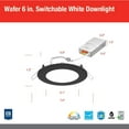 thumbnail image 5 of Juno Lighting Wf6 Sww5 90Cri M6 Led Canless Recessed Fixture - Black, 5 of 9
