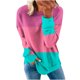 thumbnail image 2 of ICHUANYI Clearance Women's Fashion Printed Loose T-shirt Long Sleeves Blouse Round Neck Casual Tops Sweatshirt Hoodies(Pink, S) ICHUANYI WER2023081511356, 2 of 5