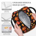 thumbnail image 2 of Horeoi Thanksgiving Turkey 1 Pattern Large Insulated Lunch Bag for Work, School, Picnic - Waterproof, Durable Oxford Cloth, Comfortable Handle-Black, 2 of 9