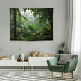 thumbnail image 2 of ONETECH  Tropical Green Plant Tapestry Wall Hanging, Palm Tree Leaves Rainforest Jungle Nature Room Wall Art Tapestries, Forest Aesthetic Wall Tapestry for Bedroom College Drom Home Office, 2 of 7