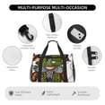 thumbnail image 4 of Disketp Fishing Gnome Bolsa de Viaje Tipo Duffle, Bolso de Mano para Fin de Semana para Mujer, Bolsa de Gimnasio Ligera para Hombre, Esencial para Viajes, 4 of 7
