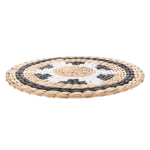 Luxshiny Boho Round Wicker Wall Basket Decor Unique Handmade Seagrass Artistry for Home Decoration