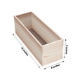 thumbnail image 3 of Efavormart 14x5'' Tan Wood Planter Boxes With Plastic Liner DIY Rustic Boxes Rectangle Wood Boxes For Party Decor, 3 of 11