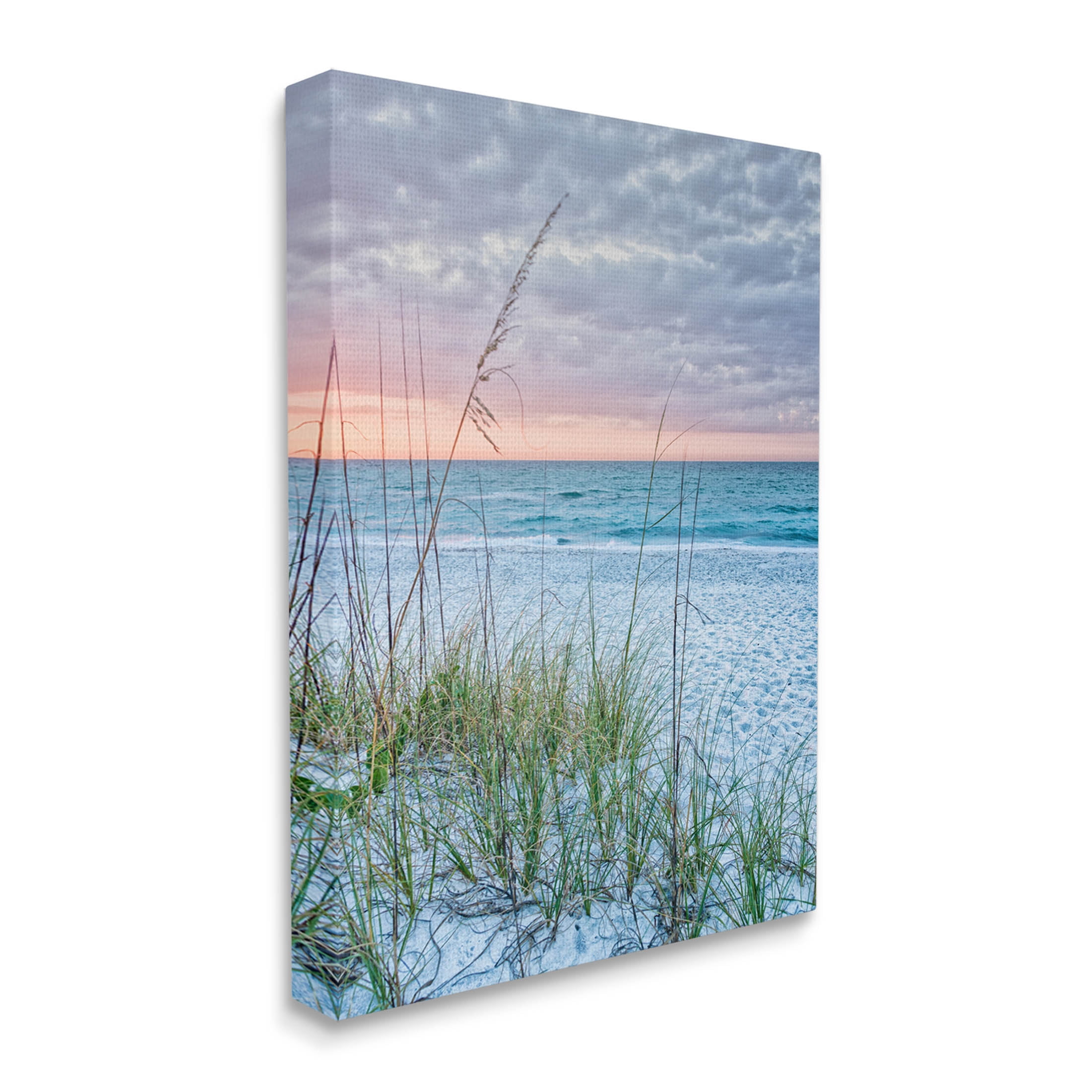 Stupell Industries Coastal Sea Grass Sprigs Beach Shore Photograph Gallery Wrapped Canvas Print Wall Art, Design by Mary Lou Photography