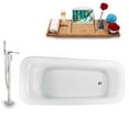 thumbnail image 4 of Tub, Faucet and Tray Set Streamline 70" Freestanding NH1380-140, 4 of 5