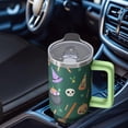 thumbnail image 5 of Halloween Mug, Scary Skull Cup 40oz Insulated Tumbler with Handle and Straw, Spooky Gift for Friends, 5 of 5