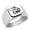 Silver, variant on Wolf Head Stainless Steel Signet Ring