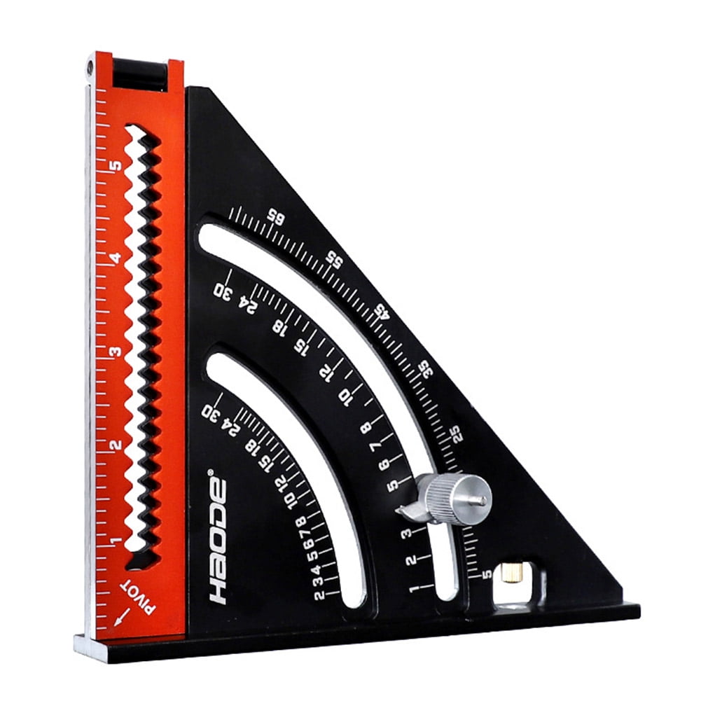 FTjfrsbc Square Measuring Folding Triangle Ruler Angle Protractor