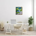 thumbnail image 2 of Stupell Industries Bold Pond Botanicals Lotus Flowers Painting Metallic Gold Floating Framed Canvas Print Wall Art, Design by Dorothy Fagan, 2 of 8