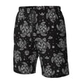thumbnail image 6 of Uemuo Turtle Pattern Men's Swim Trunks Hawaiian Beach Bathing Suit Swimsuits Beach Quick-Dry Shorts with Pockets-XX-Large, 6 of 9