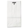 GEN 2# Paper Bag, 30-lb Basis Weight, White, 500 Bags (BAGGW2500)