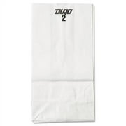 GEN 2# Paper Bag, 30-lb Basis Weight, White, 500 Bags (BAGGW2500)