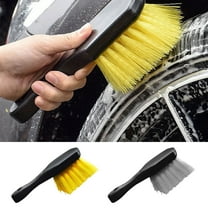 OEFNTAC Car Wheel Tire Brush Hard Soft Hair Steel Rim Crevice Degreasing Cleaning Nylon Bristle for Fine Washing Vehicle 8.8x4.3in Home and Kitchen
