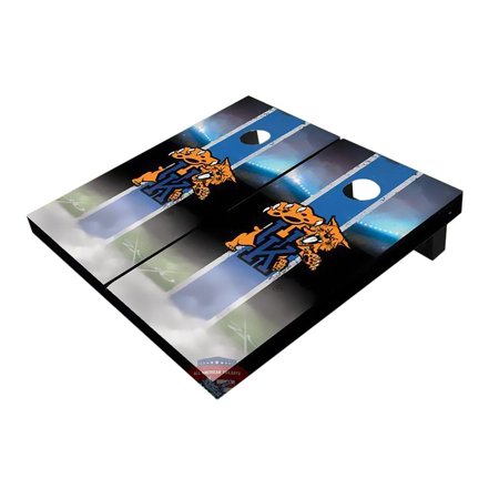 Skip's Garage Kentucky Field Blue Solid Wood Cornhole Board Set