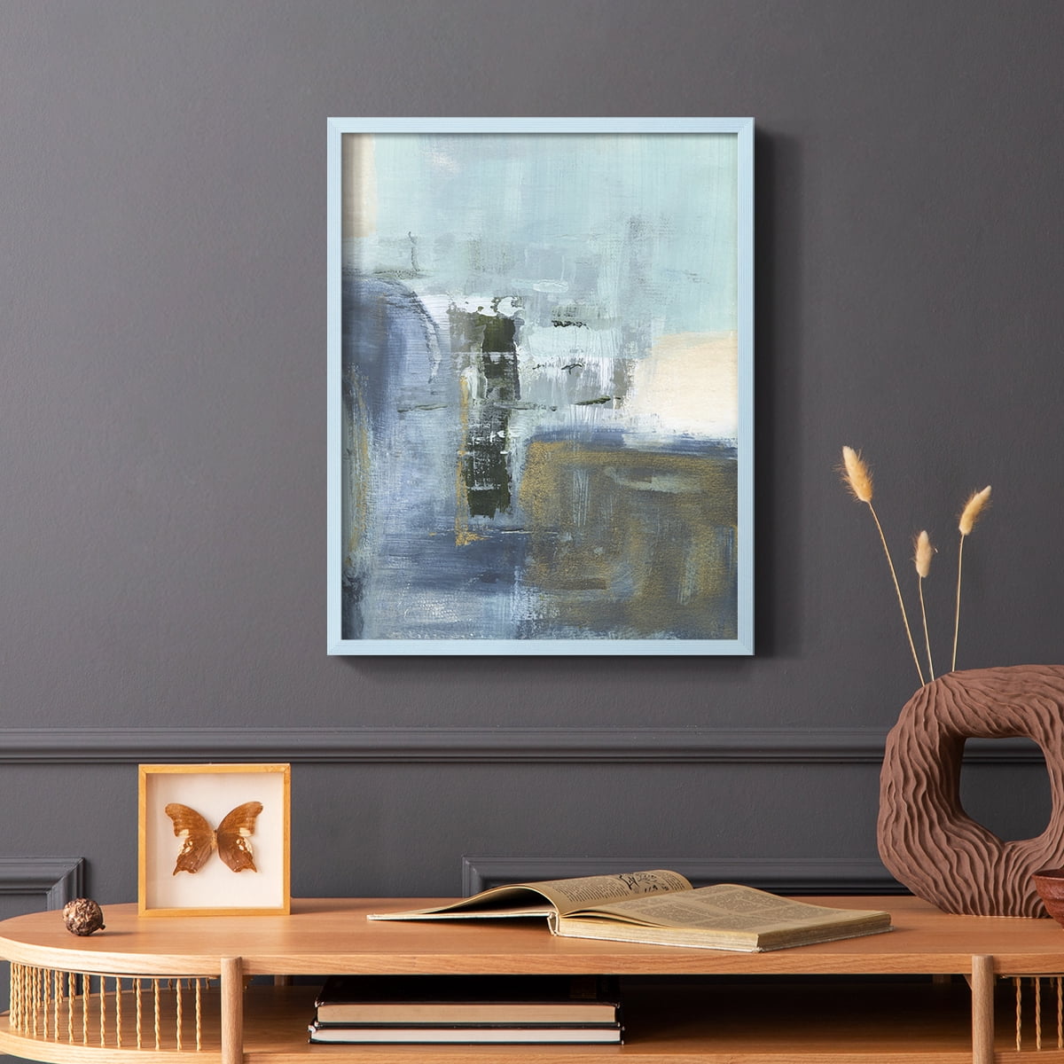 Sand Pond Summer I in Blue Solid Wood 8 x 10 Framed Print