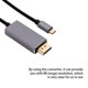thumbnail image 4 of Cable adaptador Injueey de Aleación de aluminio tipo C a DisplayPort 8K carga rápida, 4 of 5