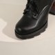 thumbnail image 4 of NECHOLOGY Botas Mujer Adulto Femenino Zapatos Botines de mujer Botines de mujer Otoño e Invierno tendencia de moda cambio Gradual estampado de cómodo tacón cuadrado tacón grueso (Black, 6.5), 4 of 6