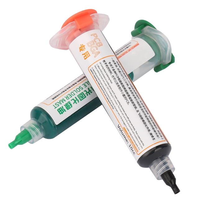 2UV Solder Resist Ink, Black + Green, Ideal for Mobile Phone and Computer PCB Repair, Insulates and Protects PCB Components, Prevents Wire Breakage, 100% , 2pcs