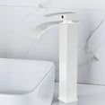 thumbnail image 1 of Cuarto de baño negro, mezclador de lavabo moderno para el baño, mezclador monomando para lavabo de latón, grifo monomando frío y cálido negro mate, 1 of 7