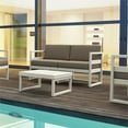 thumbnail image 6 of Mykonos Patio Loveseat White with Acrylic Fabric Cushions, 6 of 8