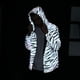 thumbnail image 5 of Abrigos de chaqueta con capucha reflectante con cremallera de trinchera luminosa informal a rayas para hombre Pompotops oipoqjl29806, 5 of 9