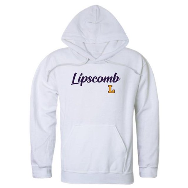 W Republic Products 558-328-WHT-01 Lipscomb University Script Hoodie, White - Small