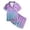 j55-Purple, variant on LIIPEE Summer Pajamas For Girls Cute Fish Scale Graphic Short Sleeve Flat Collar Blouse And Shorts Pajama Set 2 Piece Kids Casual Sleepwear,10-11 Years