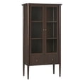 thumbnail image 4 of Samantha Modern Fluted Glass Bookshelf Cabinet, Black, 4 of 14