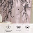 thumbnail image 6 of Pink Black Branches Sheer Curtains 84 Inches Long, Botanical Dead Tree Birds Light Filering Curtains, Breathable Simi Curtain Privacy Drapes for Living Room Bedroom Lightweight Window Treatment, 6 of 7
